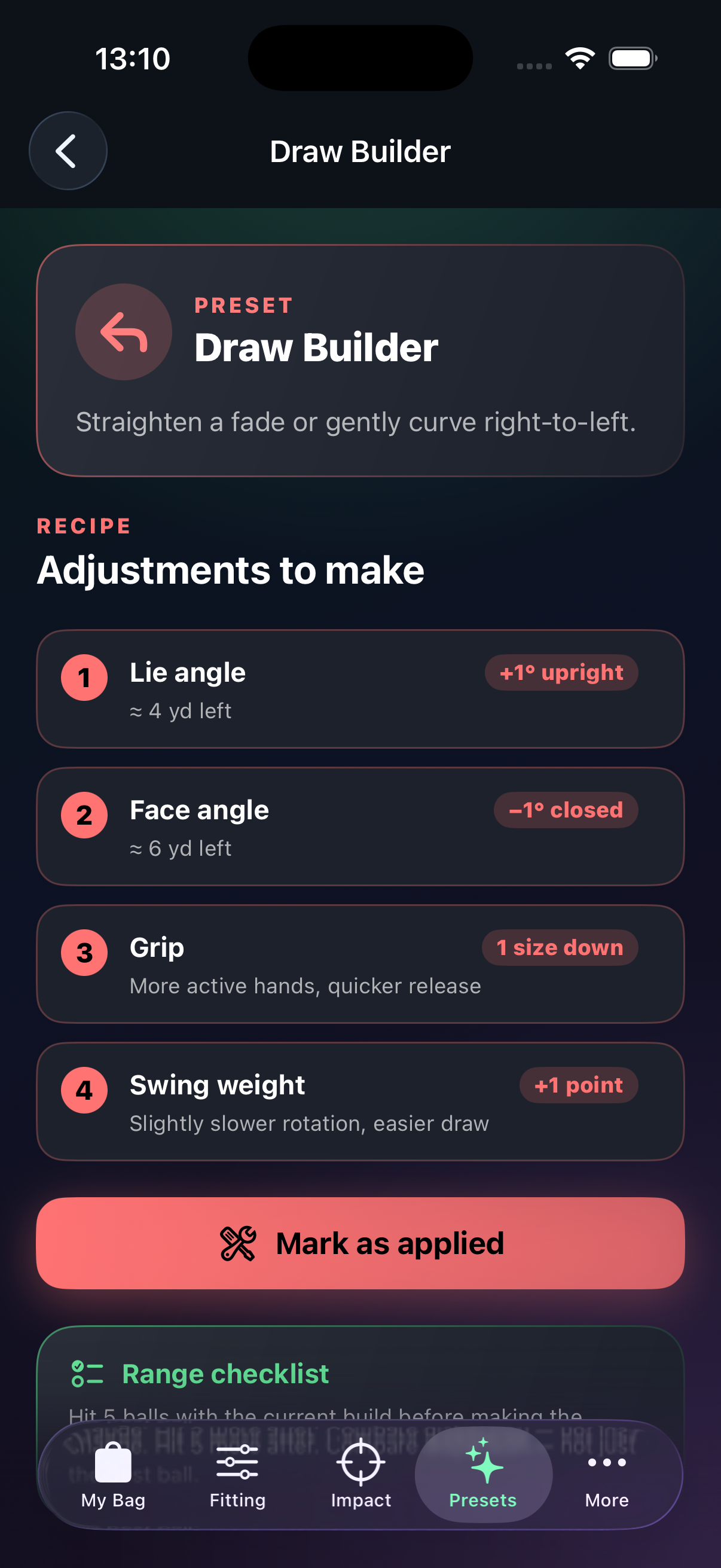 Draw Builder preset